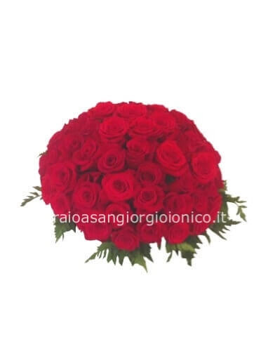 Centrotavola con rose rosse